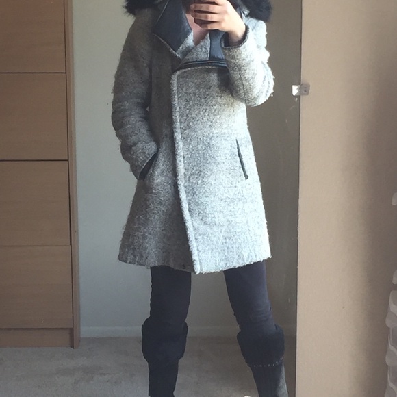 Calvin Klein hooded wool blend jacket - Picture 3 of 8